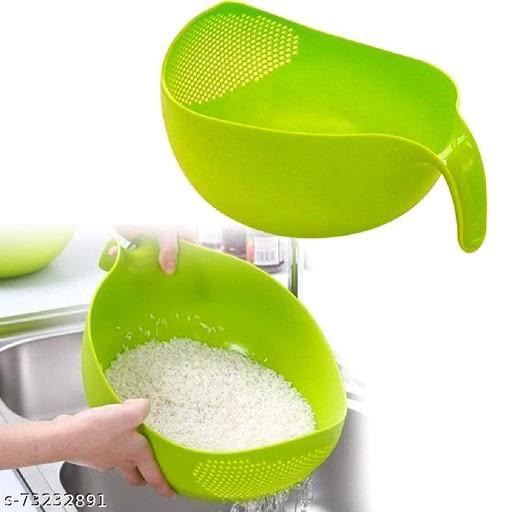Multipurpose vegetable strainer and rice strainer washing bowl